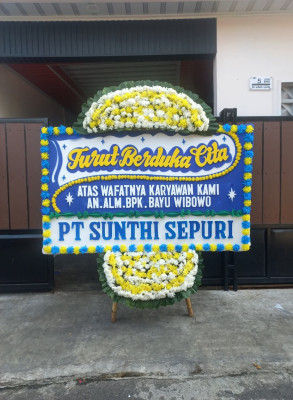 Papan Bunga Duka di Palasari